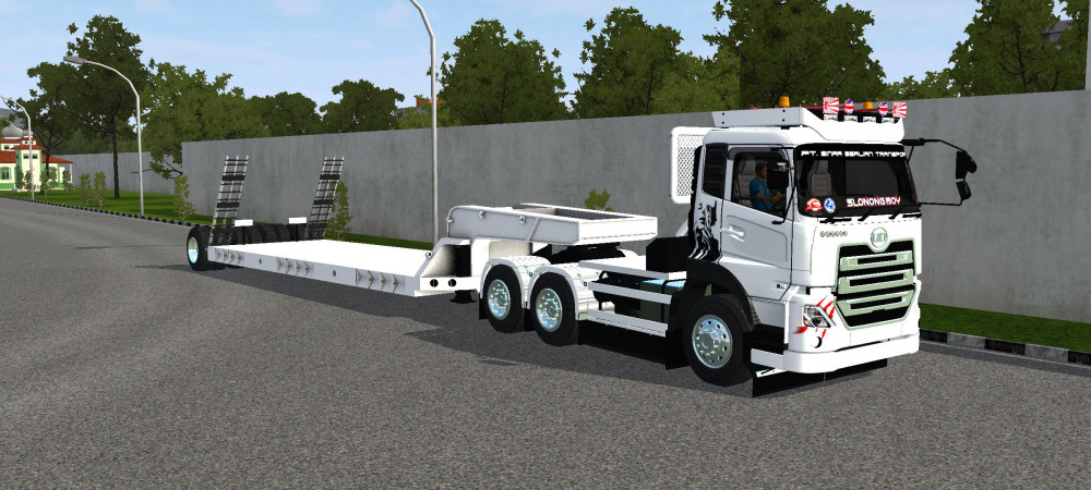 UD Quon Trailer Excavator - Gambar 5