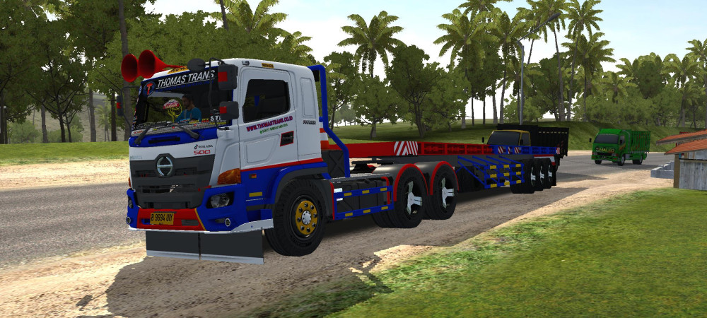 Hino 500 Trailer Beton - Gambar 2