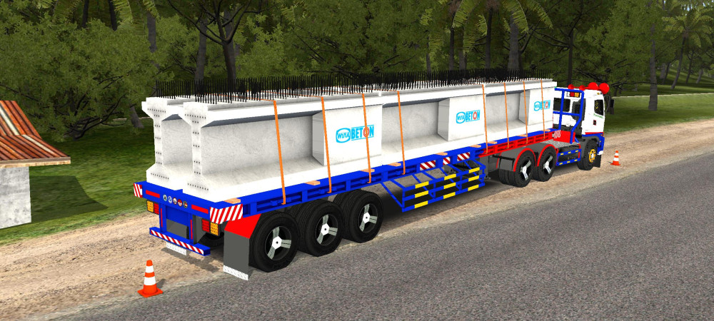 Hino 500 Trailer Beton - Gambar 5